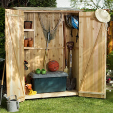 Load image into Gallery viewer, 4ft Vertical Storage Shed - Cedar -