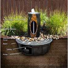 Load image into Gallery viewer, Basalt Bird Bath Fountain Kit - Complete Fountain Kit