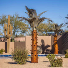 Load image into Gallery viewer, Large Outdoor Metal Paradise Palm Tree