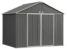 Load image into Gallery viewer, Arrow Ezee Steel Shed 10&#39; x 8&#39; - Charcoal with Cream Trim