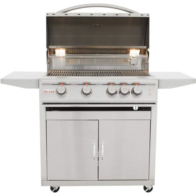 Blaze BLZ-4LTE2 Freestanding Gas Grill with Lights, 32-inch